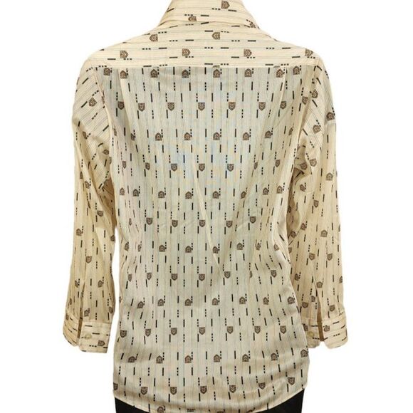 KMart Disco Shirt Vintage 70s All Over Print Geometric Saturday Night Fever Mens - Picture 4 of 6